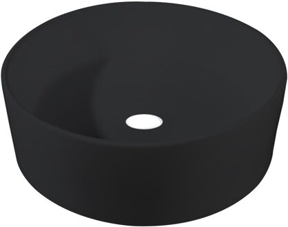 Best Design Waskom Breela 40 cm Rond Mat Zwart