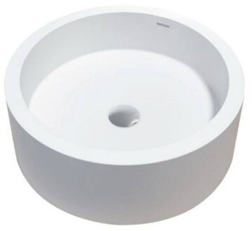 Best Design Waskom Opbouw Compo Rond 46x46x16,5cm Solid Surface Mat Wit