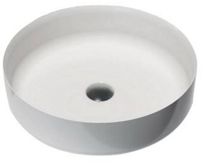 Best Design Waskom Opbouw Lastic Rond 45x45x13cm Solid Surface Mat Wit