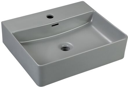 Best Design Wastafel Best Design Flaago Rechthoek 50 cm Mat Grijs