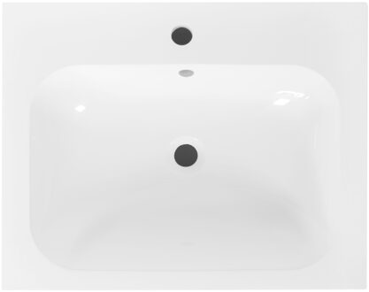 Best Design Wastafel Best Design tbv Splash Meubels 60cm Met Kraangat Glans Wit