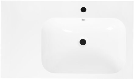 Best Design Wastafel Best Design tbv Splash Meubels 80cm Met Kraangat Glans Wit