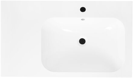 Best Design Wastafel Best Design tbv Splash Meubels 80cm Met Kraangat Glans Wit