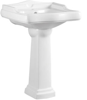 Best Design Wastafel Met Zuil Best Design Liberty London 61x52x89 cm Glans Wit