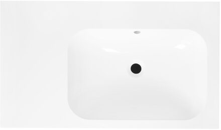 Best Design Wastafel tbv Splash Meubels 80 cm Zonder Kraangat Glans Wit