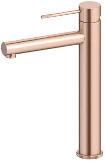 Best Design Wastafelkraan Moya Opbouw Hoog Mengkraan Rond rose mat goud 1 Greeps