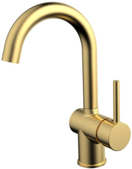 Best Design Wastafelmengkraan Best Design Nancy Ansbach Draaibare Uitloop Messing Mat Goud