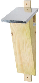 Best for Birds 1x Vurenhouten nestkast voor boomkruiper 41 cm - Vogelhuisjes Bruin