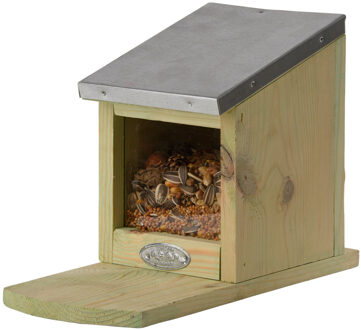 Best for Birds Best of Birds Eekhoorn Voederhuis - hout - 23 x 12 x 17 cm