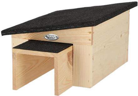 Best for Birds Egelhuis - 61 x 30 x 20 cm - hout - weerbestendig Naturel