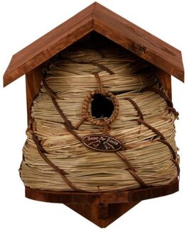 Best for Birds Nestkastje bijenkorf / vogelhuisje 25.8 cm - Vogelhuisjes Bruin