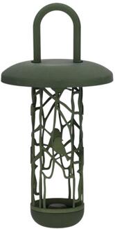 Best for Birds Vetbollensilo Merel - gerecycled kunststof - 15 x 30 cm - Vogel voedersilo Groen