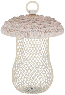 Best for Birds Voedersilo noten Fungi - parasolzwam - wit - PVC/ijzer - 13 x 18 cm - notensilo voor vogels