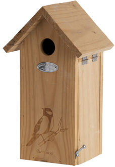Best for Birds Vogelhuisje - hout - Koolmees nestkastje - 30 cm - Vurenhouten vogelhuisjes