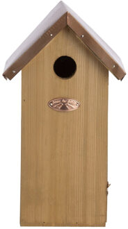 Best for Birds Vogelhuisje - hout - Koolmees nestkastje - met kijkluik - 30 cm - voor kleine tuinvog