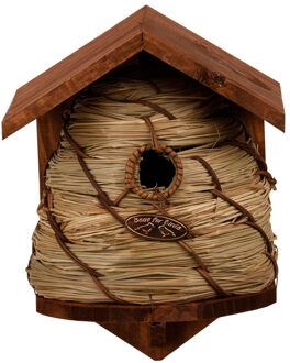Best for Birds Vogelhuisje/nestkastje bijenkorf - Tuindecoratie nestkast vogelhuisjes