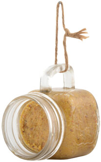 Best for Birds Vogelpindakaas - in een glazen tuinmok - vogelvoer