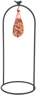 Best for Birds Vogelvoederstandaard - maat L - groen - metaal - 24 x 24 x 57 cm - vogel huisje standaard