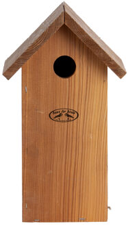 Best for Birds Vurenhouten vogelhuisjes/vogelhuizen 30 cm met kijkluik - Vogelhuisjes Bruin