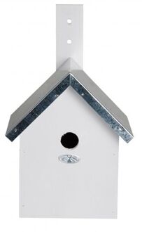 Best for Birds Wit nestkastje voor kleine tuinvogels 19x18x31 cm - Vogelhuisjes