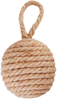 Best for Boots Esschert design deurstopper knoop - 1.7 kilo - bruin - jute - 14 x 14 cm - Deurstoppers