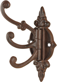 Best for Boots Wandplaat - met 3 haken - 23 cm - gietijzer - wand kapstok