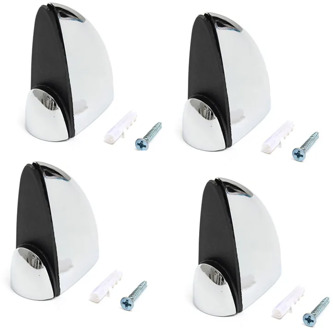 Best Sale 4 X Polished Chrome Glass Shelf Support Clamp Brackets Bathroom For Shelves 38*40mm