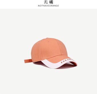 Best Selling Baseball Caps Voor Vrouwen Zonneklep Baseball Cap Uv Bescherming Zonnehoed Vrouw Zomer Hoeden Voor Vrouwen Oranje