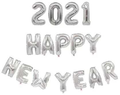 Best Selling Gelukkig Nieuwjaar Ballon Home Klaslokaal Winkel Decoratie U7EA doorzichtig