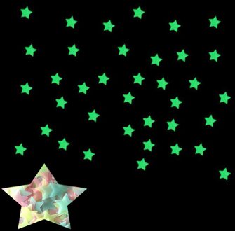 Best Selling Producten 100Pc Kids Slaapkamer Fluorescent Glow In The Dark Sterren Muurstickers Home Decoratie Accessoires