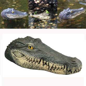 Best selling producten Drijvende Krokodil Hoofd Water Decoy Tuin Vijver Art Decor voor Gans Controle ondersteuning