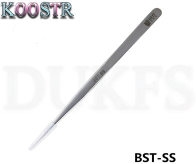 BEST-SS Lange Fijne Matte Harde Pincet Anti-Statische Plus Harde Pincet Lange Dunne Mond Anti-Magnetische Anti-zuur Rot