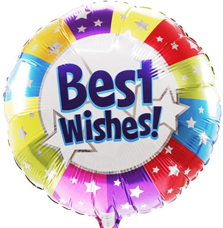 Best wishes helium ballon