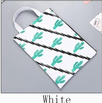 Bestandsmap Document Zakken Bestand Zak Met Handvat Canvas Handtas Map Holder Pocket School Office Business Bestandsmap Supply wit