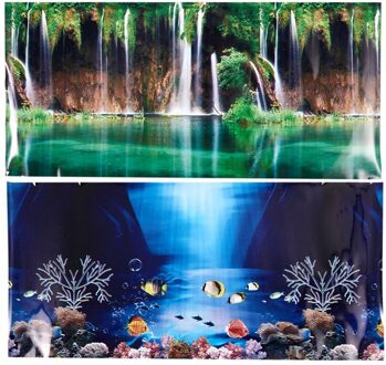 Bestblue Verse Zee Achtergrond Aquarium Oceaan Landschap Poster Aquarium Achtergrond