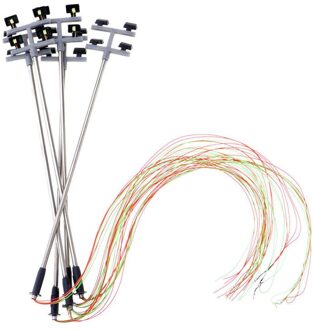 Beste 1:100 Ho 4 Led Straatverlichting Landschap Mini Lantaarnpaal Voor Zand Tafel Model