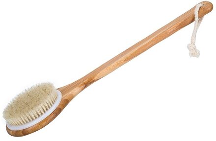 Beste Bad Droog Lichaam Borstel-Natuurlijke Beervarkenshaar Douche Terug Scrubber Met Lange Handvat Voor Cellulitis, Afschilfering, detox