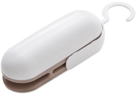 Beste Draagbare Mini Afdichting Huishoudelijke Machine Warmte Sealer Capper Voedsel Saver Voor Plastic Zakken Pakket Mini Gadgets bruin