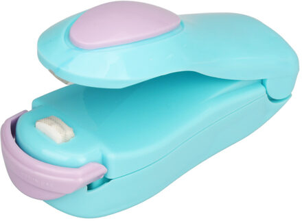 Beste Draagbare Mini Warmte Afdichting Huishoudelijke Machine Warmte Sealer Capper Voedsel Saver Voor Verpakking Plastic Zakken Pakket Mini Gadgets Blauw