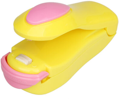 Beste Draagbare Mini Warmte Afdichting Huishoudelijke Machine Warmte Sealer Capper Voedsel Saver Voor Verpakking Plastic Zakken Pakket Mini Gadgets geel