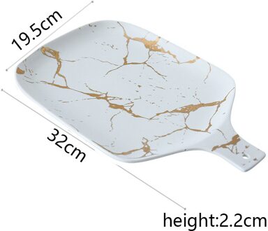 Beste Goud Marmer Glazuren Keramische Party Servies Set Porselein Ontbijt Platen Gerechten Noedelkom Koffie Mok Cup Voor Decoratie 1PCS4