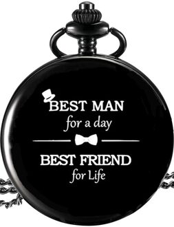Beste man Black Zakhorloge bruiloft gunst en voor gasten bruidsjonkers aanwezig bruiloft souvenir