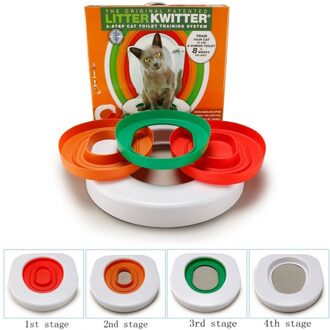 Beste Plastic Cat Toilet Training Kit Kattenbak Puppy Kattenbakvulling Mat Kat Wc Trainer Wc Huisdier Schoonmaken Kat Training product TypeA Pet under 25kg
