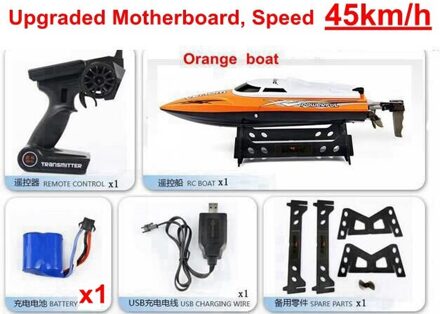 Beste Prijs Top Udi001 Udi 001 2.4G 4CH Rc Speelgoed Verbeterde Hoge Snelheid Boot Speedboot Vs Ft012 Skytech h100 H101 Rc Boot oranje 001 45kmH 1B