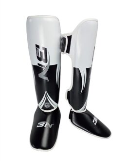 Beste Scheenbeschermers Scheenbeschermers Sanda Kick Boksen Leggings Karate Enkel Guard Muay Thai Mma Vechten Scheenbeschermers wit / L (heren )