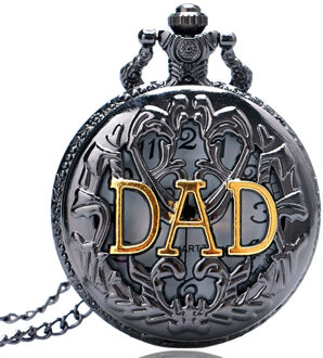 Beste Steampunk Quartz Horloges Gold Tone Dad Zakhorloge voor Vader Dady Vaderdag Papa Mannen's Klok