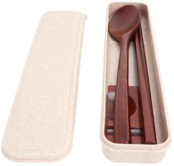 Bestek Set Eetstokjes Houten Bestek Voor Thuis Voor Kantoor Voor Picknick Voor Camping