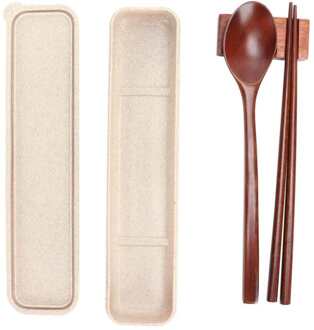 Bestek Set Houten Bestek/Set Voor Camping Voor Picknick Voor Kantoor Voor Thuis