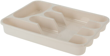 Bestekbak/keuken Organizer - 5-Vaks - Wit - 33,5 x 26,5 x 3,5 cm - Bestekbakken