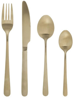 Bestekset Green Harmony - 48-delig - RVS - goud